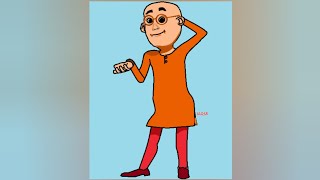 Patlu Drawing in MS Paint | Motu Patlu | Drawing | Cartoon Art | MS Paint | How to draw in PC/Laptop