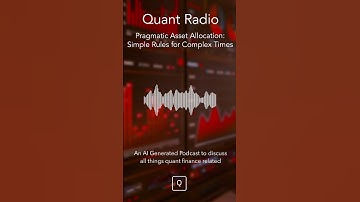 Pragmatic Asset Allocation - Simple Rules for Complex Times #finance #trading #investing