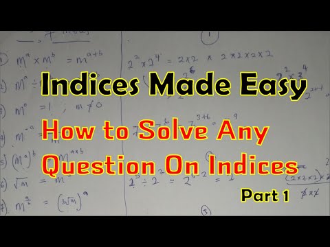 Indices Made Easy