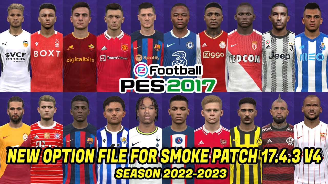 PES 2017, SMOKE PATCH V17.4 2023 V6, 3/6/23