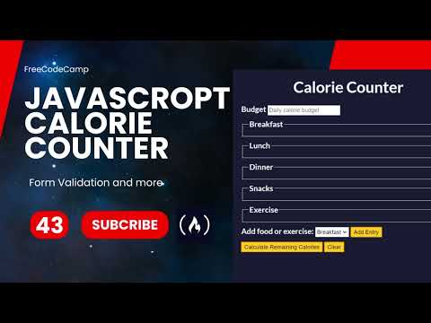FreeCodeCamp - Javascript - Form Validation by Building a Calorie Counter | Steps - 43