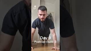 Day 9: Adding 1 Push-up Every Day Challenge
