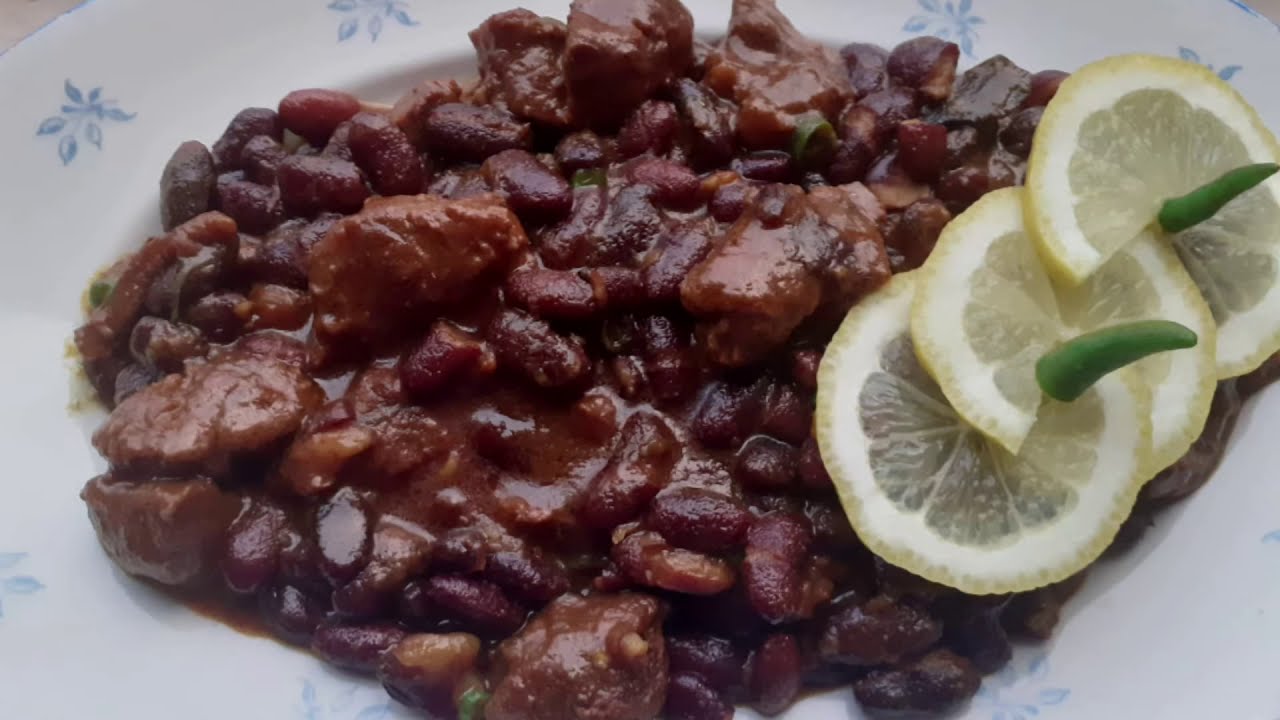 Red kidney beans with beef curry রাজমা গরুর মাংস রেসিপি YouTube
