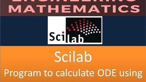 Scilab Program to calculate ODE using Modified Euler