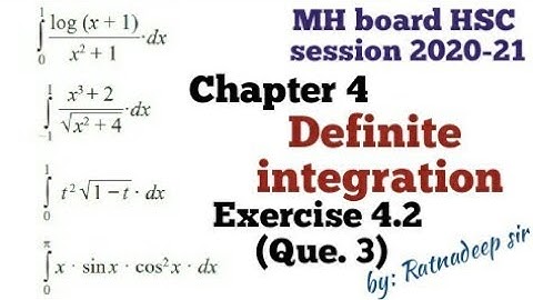 Chapter 4- Definite integration/ Exercise 4.2/Question 3/ Example no. 10,11 ,13 and 14