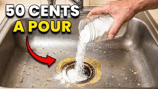 1 Cup of This Dissolves ANY Drain Clog Overnight Without Touching Your Pipes