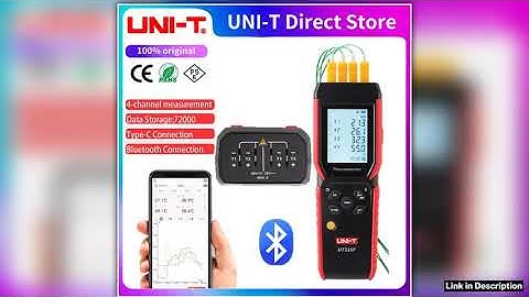 UNIT UT325F Digital Thermometer 4 Channel Temperature Data Logger K J T E R S N Type Thermocouple T