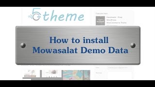How to Install Demo Settings and Demo Data (ex: Mowasalat) screenshot 2