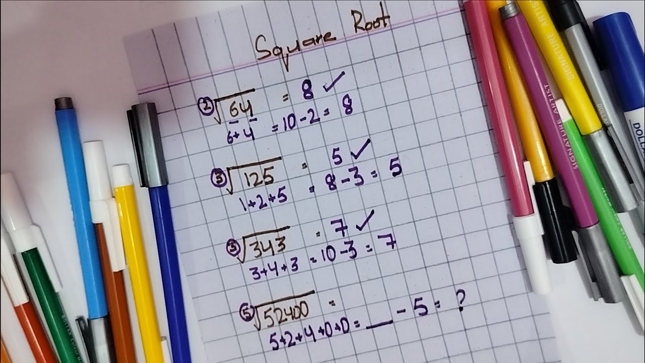 Fastest Square Root Algorithm The Speed Focus: How to Find Square Root of ANY Number Mentally ...