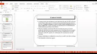 Context Switch in Operating System