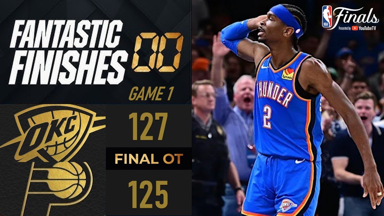 HEARTSTOPPING OVERTIME FINISH GAME 1 Thunder vs Pacers June 5, 2025