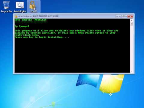 TrustedInstaller Hack (Program Included) - YouTube