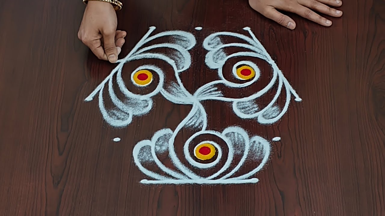 Easy Shivarathri muggulu|5×3dots maha shivarathri special rangoli|easy shanku kolam