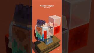 Copper Trophy | Minecraft Mini Tutorial | #minecraftbuilding #minecrafttutorial #minecraft