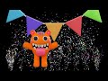 3D Creature Fun Baby Sensory High Contrast (Fun Music!) #BabySensory #BabyMusic
