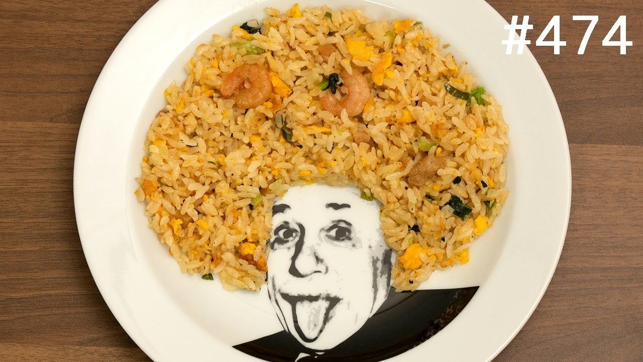 アインシュタインチャーハン。野口英世もいる / Einstein Face Dish. Fried rice & Yakisoba