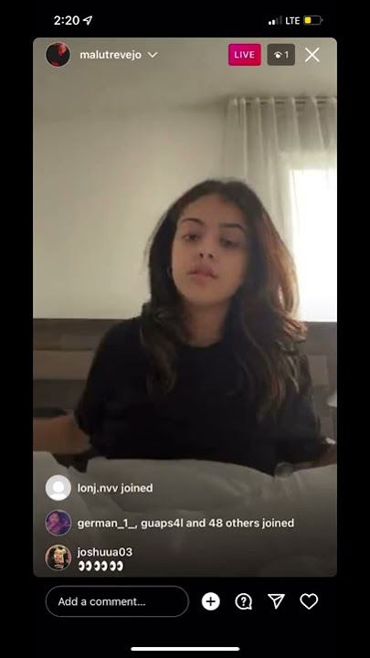 Malu Trevejo Fingering Herself Ig Live