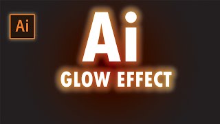 Create A Glow Effect In Illustrator | illustrator glow effect । illustrator glowing light effect