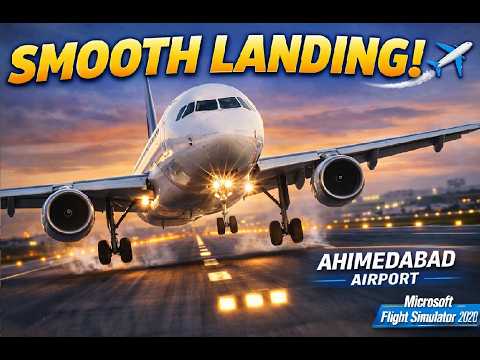 Airbus A320 Smooth Landing | Mumbai to Ahmedabad | Microsoft Flight Simulator 2024