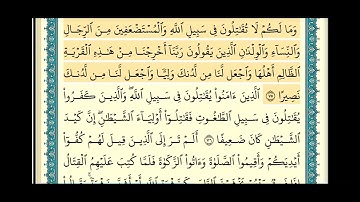 سورة النساء (صفحة ٩٠) من آية ٧٥ إلى آية ٧٩| الشيخ إبراهيم الأخضر