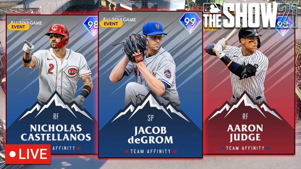 MLB The Show 21 Live - New Team Affinity Season 3 All-Star Cards! - YouTube