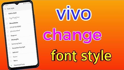 How To Change Font Style Vivo || Vivo Paid Font Free Apply Kaise Kare || Tech Boy Mukesh