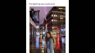 The Lightning Is A Paid Actor⚡️ #viral #shortsviral #shortsfeed #explore #funny