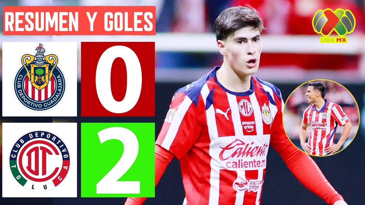Guadalajara Chivas vs Toluca 0-2 Resumen y Goles 🔥 Liga MX Apertura 2026 | Jornada 1