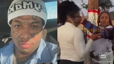 Blueface Reacts To Chrisean Rock Getting Jumped In Compton!