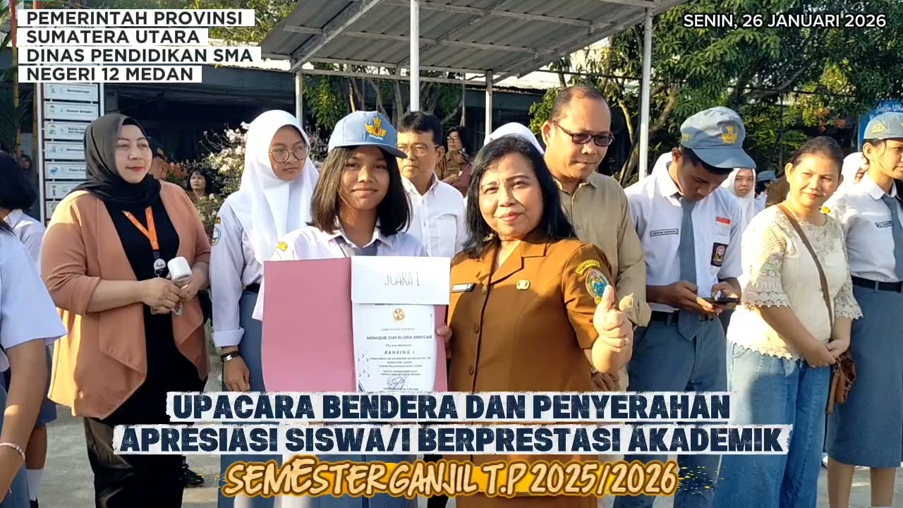 PENYERAHAN APRESIASI KEPADA SISWA/I BERPRESTASI AKADEMIK | SEMESTER GANJIL T.P. 2025/2026