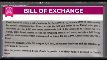 accounting b com part one chepter bill of exchange q no 24#billofexchange#qno24#bcom#accounting#part