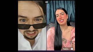 Waseem very funny tik tok live with tasver