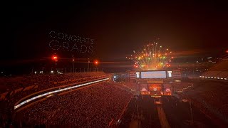 UT Austin Class of 2025 Commencement Drone and Fireworks show