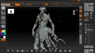 Zbrush lovecraftian creature turntable