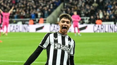 Lewis Miley gets the ball rolling as Newcastle breeze past 10 man Fulham 3-0 at St James Park