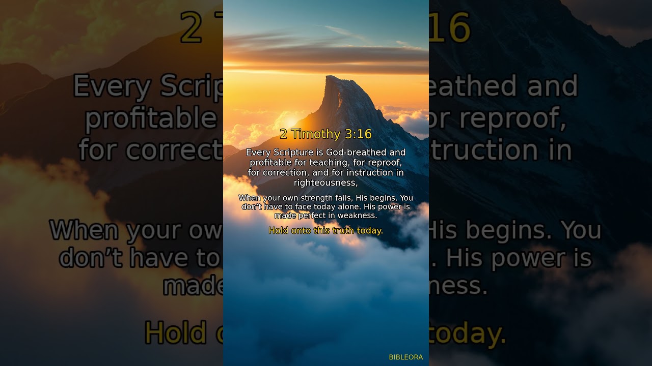 📖 HOLY BIBLE: 2 Timothy 3:16 #shorts