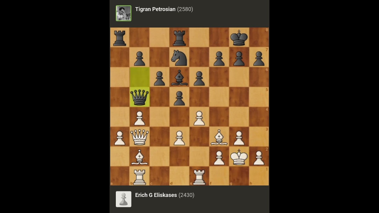 Erich G Eliskases vs Tigran Petrosian || World Chess Match • Buenos Aires - Argentina (1964)