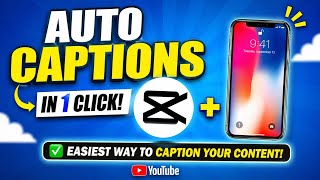This CapCut Feature Will Save Your HOURS 😳 | Add Subtitles Automatically on Mobile in 1 Click!