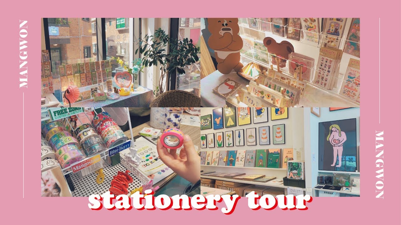 [ENG] 망원동 문구투어/ V-LOG/ 핫한 문구샵 다 가봤다/ KOREA Mangwondong stationery shopping