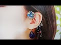 イヤーカフのパーツなしで作る！太陽と月のイヤーカフ☆（ノンホールでつけれるよ(*^^*)）Make without ear cuff parts! Sun and moon ear cuffs ☆