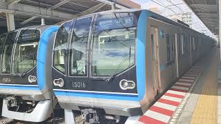 東京メトロ東西線　各駅停車中野行き　東京メトロ15000系15116編成　浦安駅にて