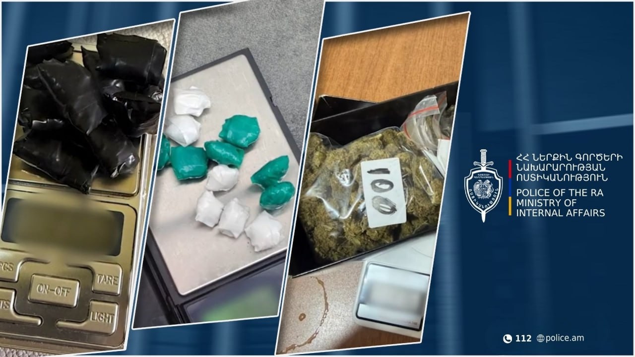 Երևանի քրեական ոստիկաններն ապօրինի շրջանառությունից հանել են մեծ քանակի թմրամիջոցներ