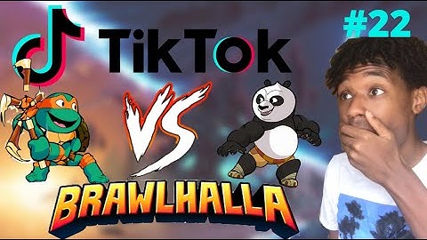 THERE IS TMNT GAMEPLAY????? TIK TOK x BRAWLHALLA X TMNT 1v1! #22