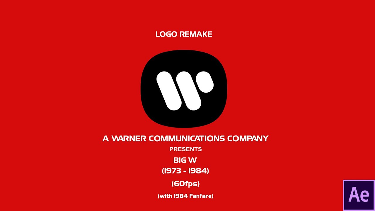 Warner Bros. Big W logo (1973 - 1984) Remake (with 1984 Fanfare) - YouTube