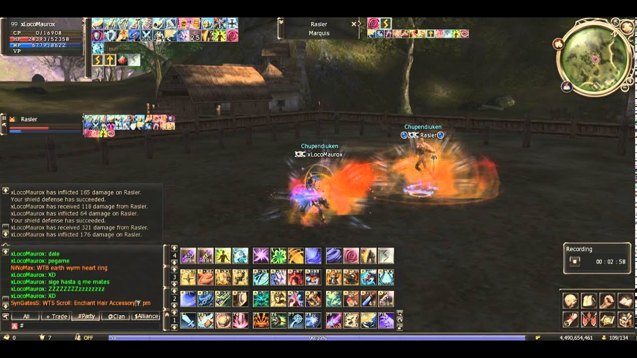 Lineage 2 Lindvior Provando Skills de reflect damage - YouTube