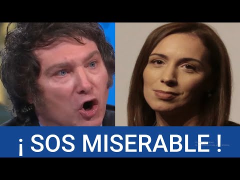 "SOS MISERABLE" Milei a Vidal