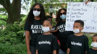 Parents hope peaceful protest encourages change for their children's future
