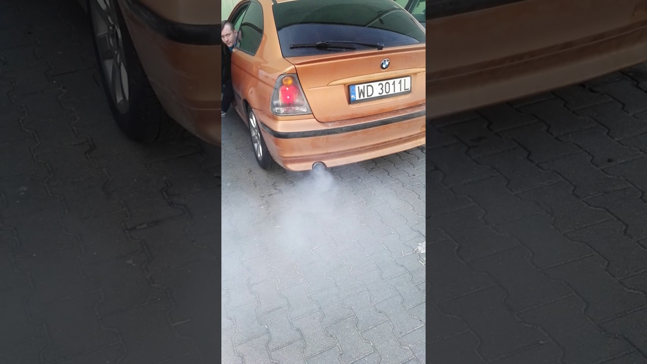 Biały dym przy odpalaniu Bmw E46 YouTube