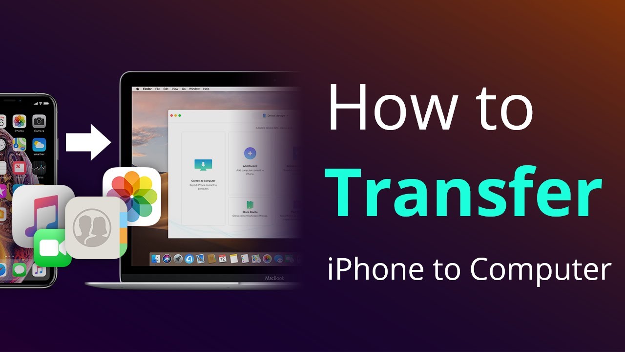 How to Transfer Data from iPhone to Computer Without iTunes YouTube