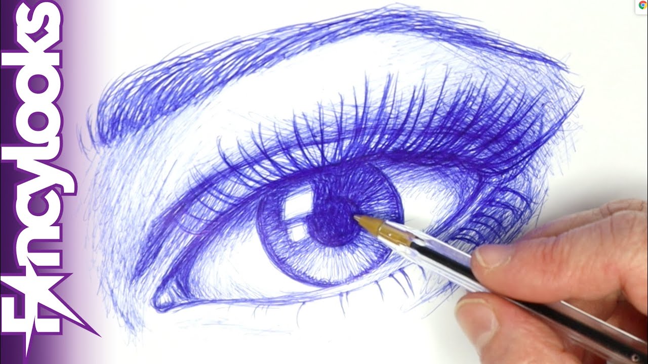 Como Dibujar un Ojo a lapiz paso a paso para Principiantes